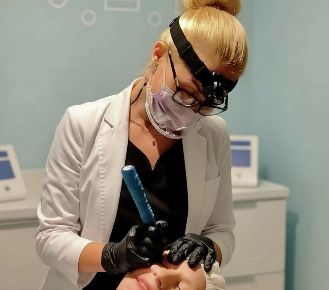 Karrie Decker at work in the treatment room